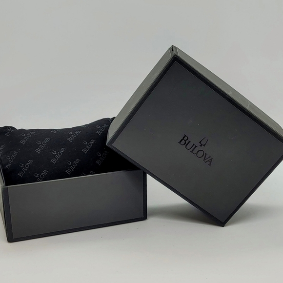 Bulova Marine Star Chronograph Date Black Dial Stainless Steel Men's Watch 96G51 - Picture 8 of 8